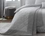 Chatsworth Silver Quilted Bedspread