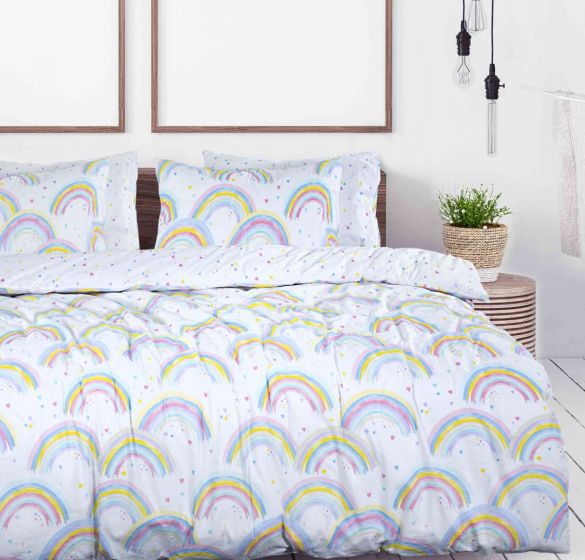 Rainbow and Stars Duvet Set