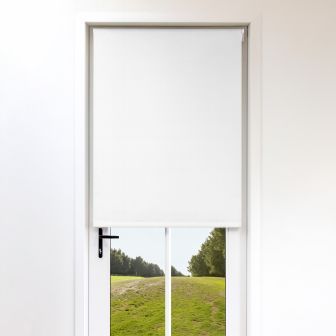 Blackout White Extra Long Roller Blind
