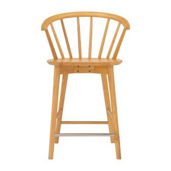 Caley Counter Oak Chair Pair