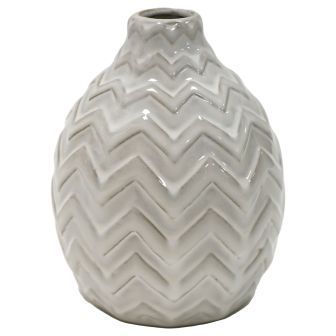 Round Chevron Vase