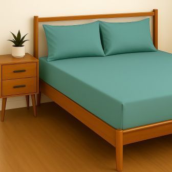 Percale Sheets and Pillowcase Range- Duck Egg
