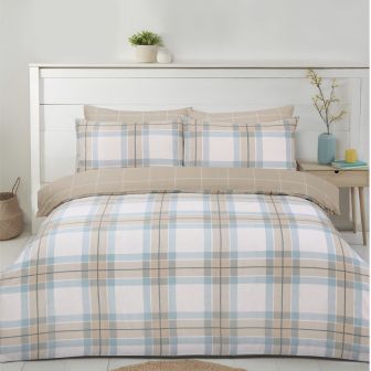 Fife Natural Cotton Rich Duvet Cover Set