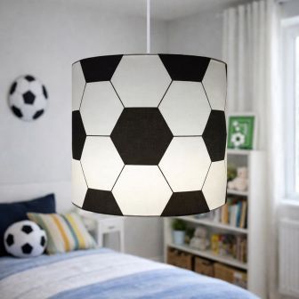 Football Black and White Pendant
