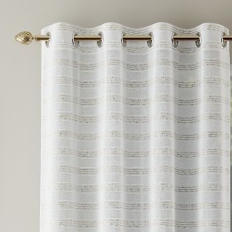 Kos Eyelet Gold Voile Panel