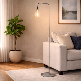 Memphis Chrome Floor Lamp