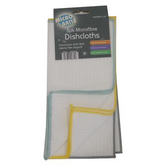 Microfibre Dishcloth 3pk