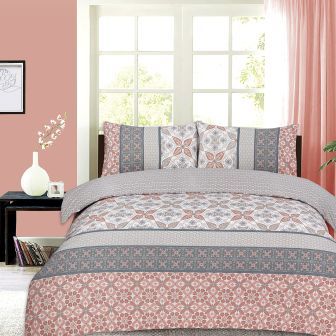 Morocco Pink Cotton Mix Duvet Cover Set