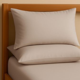 Percale Grey Pillowcase Pair