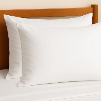 Percale White King Size Pillowcase Pair
