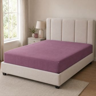 Percale Purple Cotton Mix Fitted Sheets Range