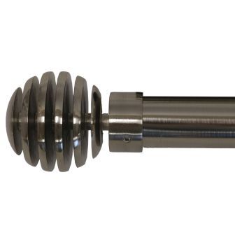 25/28mm Perth Gun Metal Extendable Curtain Pole
