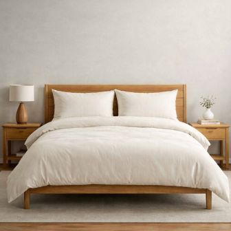Revitalife Natural Anti-Allergy 100% Cotton Duvet Cover Set