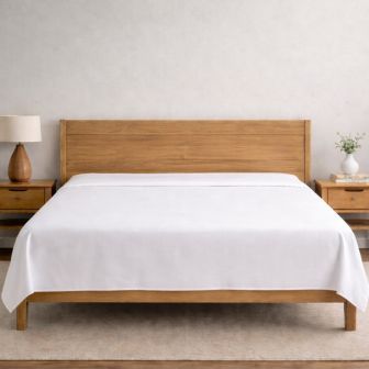 Revitalife White Anti-Allergy 100% Cotton Flat Sheet Range