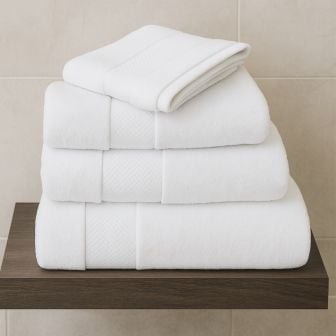 Soft and Absorbent White Towel Range
