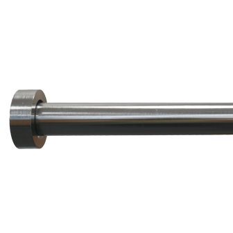 Stud 25/28mm Silver Extendable Curtain Pole