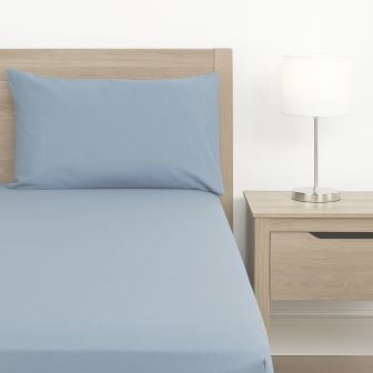 Supersoft Easy Care Blue Brushed Polyester Sheet Range