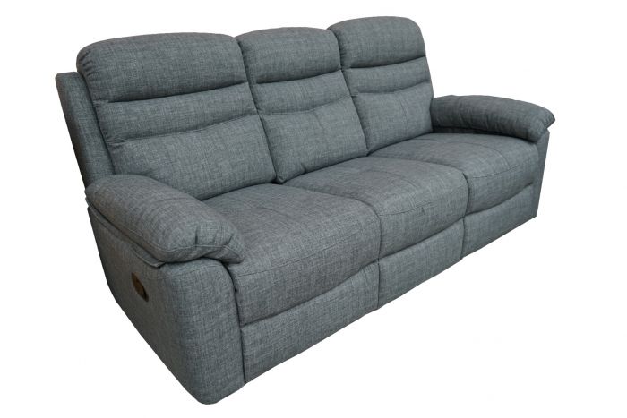 Genoa Grey Recliner 3 Seater Sofa