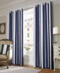 Ripon Blue Ready Made Eyelet Curtains
