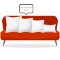 Wildflower Blue Filled Cushion