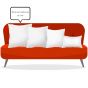 Key Red Filled Cushion