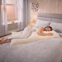 Velvet Cord Bolster Cuddle Pillow