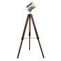 Stage Lighting 700838 Tripod Mahogany Floor Lamp