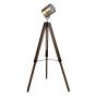 Stage Lighting 700838 Tripod Mahogany Floor Lamp