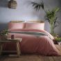 Cassia Dark Coral Cotton Duvet Set