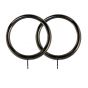 25/28mm Lesina Gun Metal Rings 8pk