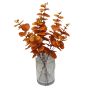 Autumnal Eucalyptus in Glass Jar