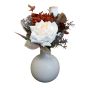 Autumn Flowers In Natural Vase
