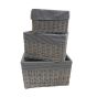 Set of 3 Wicker Baskets