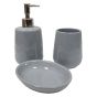 3 Piece Grey Bathroom Set