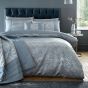 Bayonne Blue Cotton Mix Duvet Cover Set 