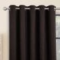 Belgravia Chocolate Blackout Ready Made Eyelet Curtains