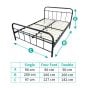 Berlin Dark Grey Bed Frame