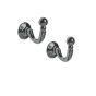 Black Nickel Ball Hook Pair