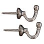 Black Nickel Ball Hook Pair 