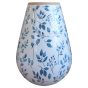 Blue Floral Vase 