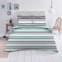 Blue Stripes Cotton Mix Duvet Set