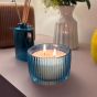 Garden Bloom Blue 10cm Candle 
