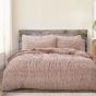 Teddy Marl Pink Cosy Fleece Duvet Cover Set