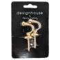 Bright Brass Ball Hook Pair 