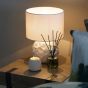 Maldon White Dual Lit Table Lamp