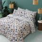 Bubbles Natural Cotton Rich Duvet Cover Set