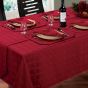 Hampton Burgundy Round Table Cloth