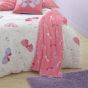 Flutterby Pink Throw 120x150cm