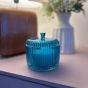 Garden Bloom Blue 10cm Candle 