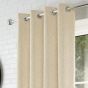 Cannes Natural Ready Made Eyelet Curtains